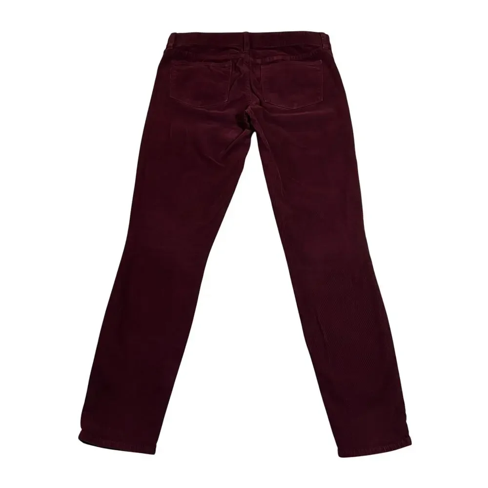 J. Crew Toothpick Corduroy Ankle Pants Size 26 Holidays Preppy Y2K Hipster Boho